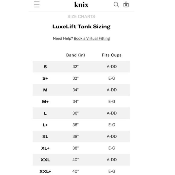 KNIX 34” Medium LuxeLift Tank Plum Built-In Bra - Picture 15 of 16